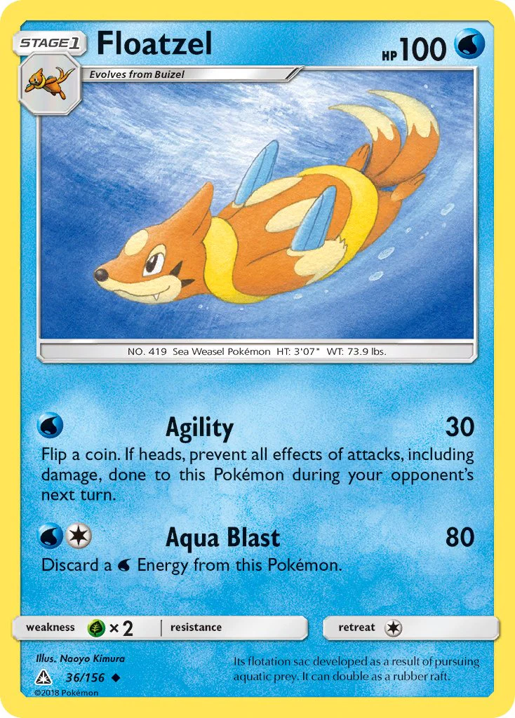 Ultra Prism 036 Floatzel