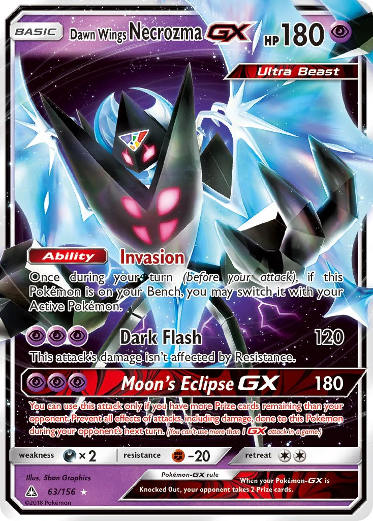 Ultra Prism 063 Dawn Wings Necrozma-GX