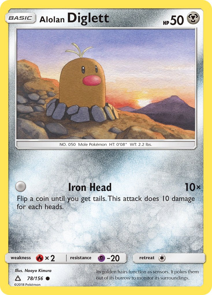 Ultra Prism 078 Alolan Diglett