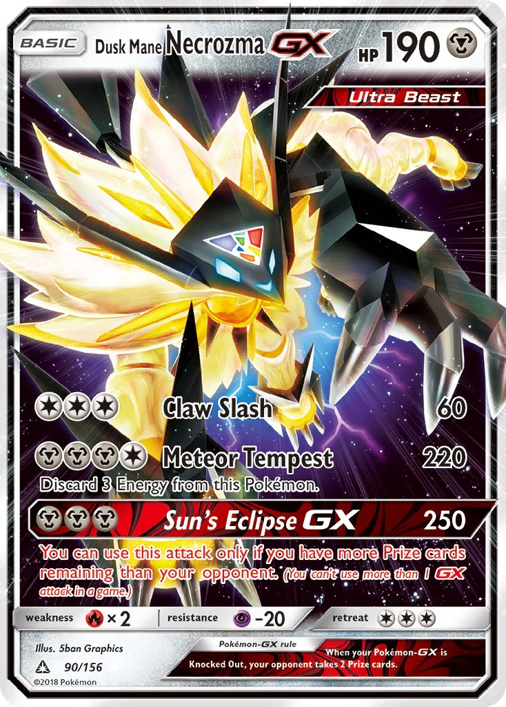 Ultra Prism 090 Dusk Mane Necrozma-GX