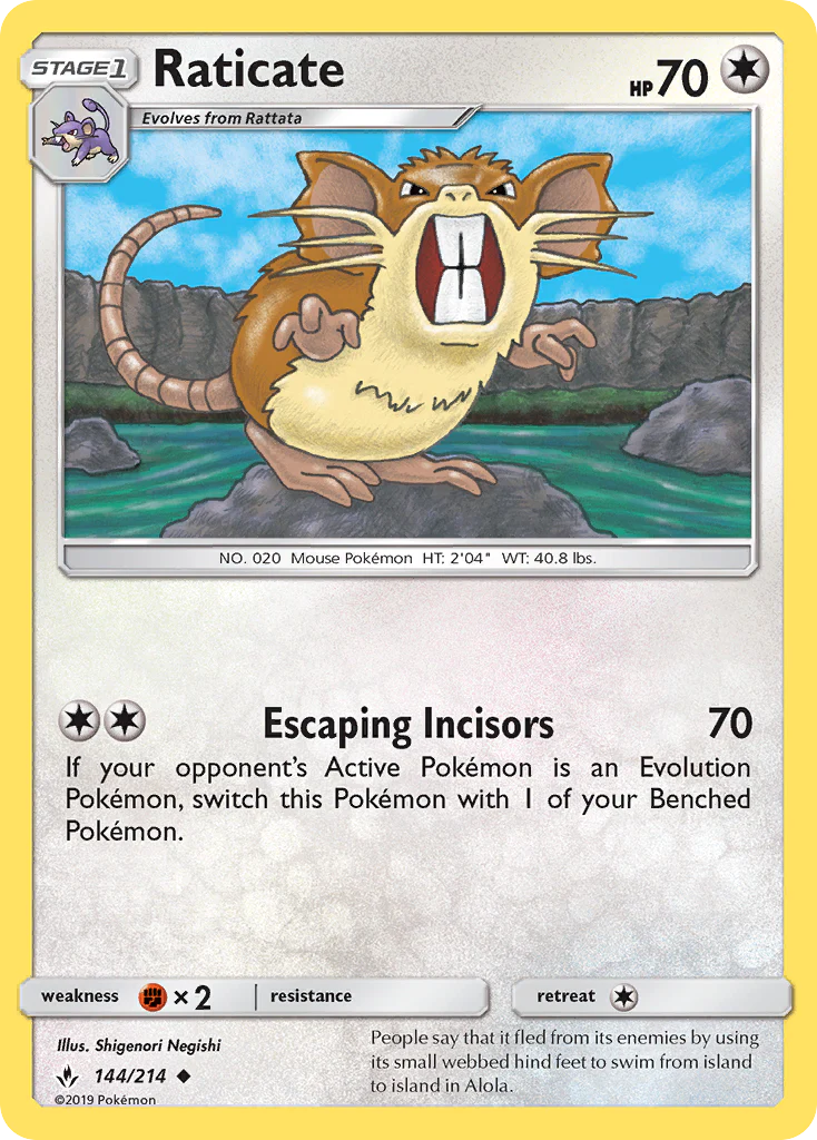 Unbroken Bonds 144 Raticate
