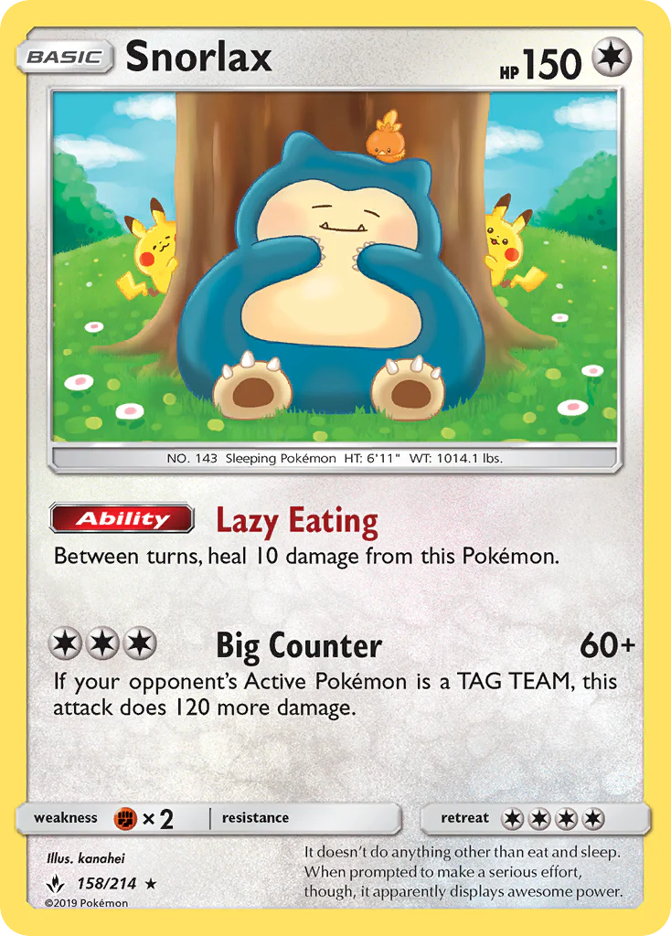 Unbroken Bonds 158 Snorlax