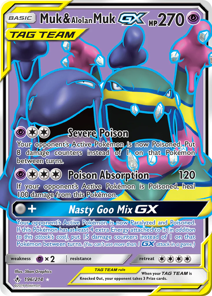 Unbroken Bonds 196 Muk & Alolan Muk-GX