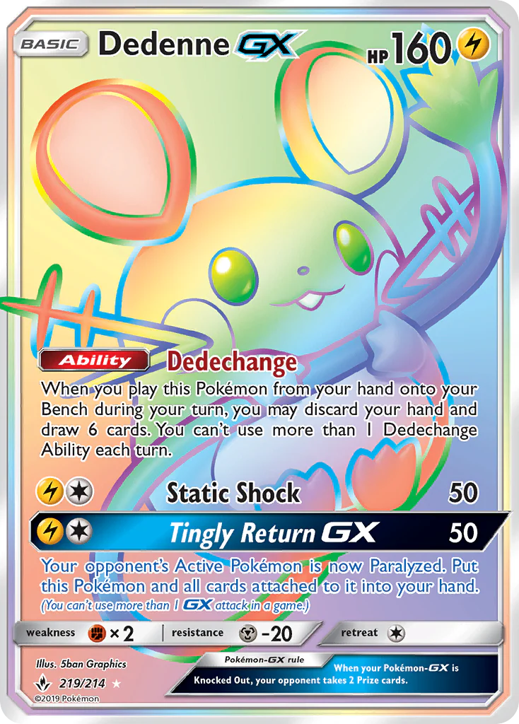 Unbroken Bonds 219 Dedenne-GX