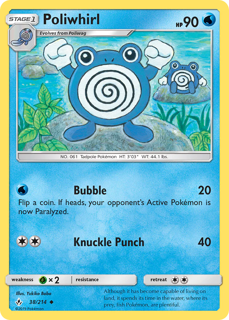 Unbroken Bonds 038 Poliwhirl