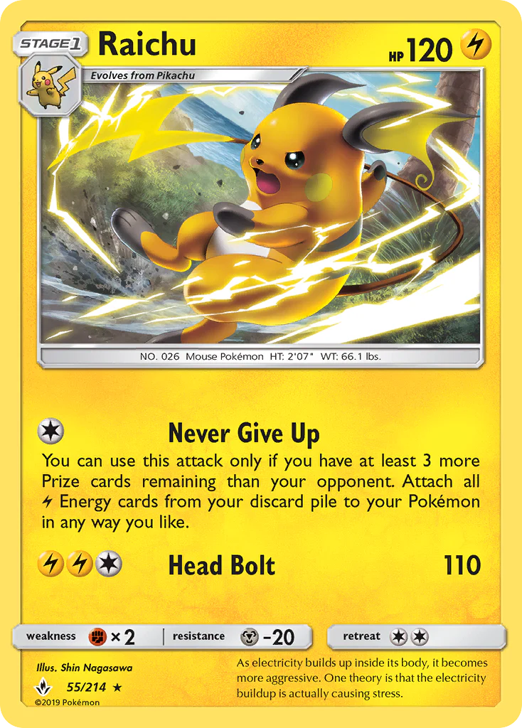 Unbroken Bonds 055 Raichu