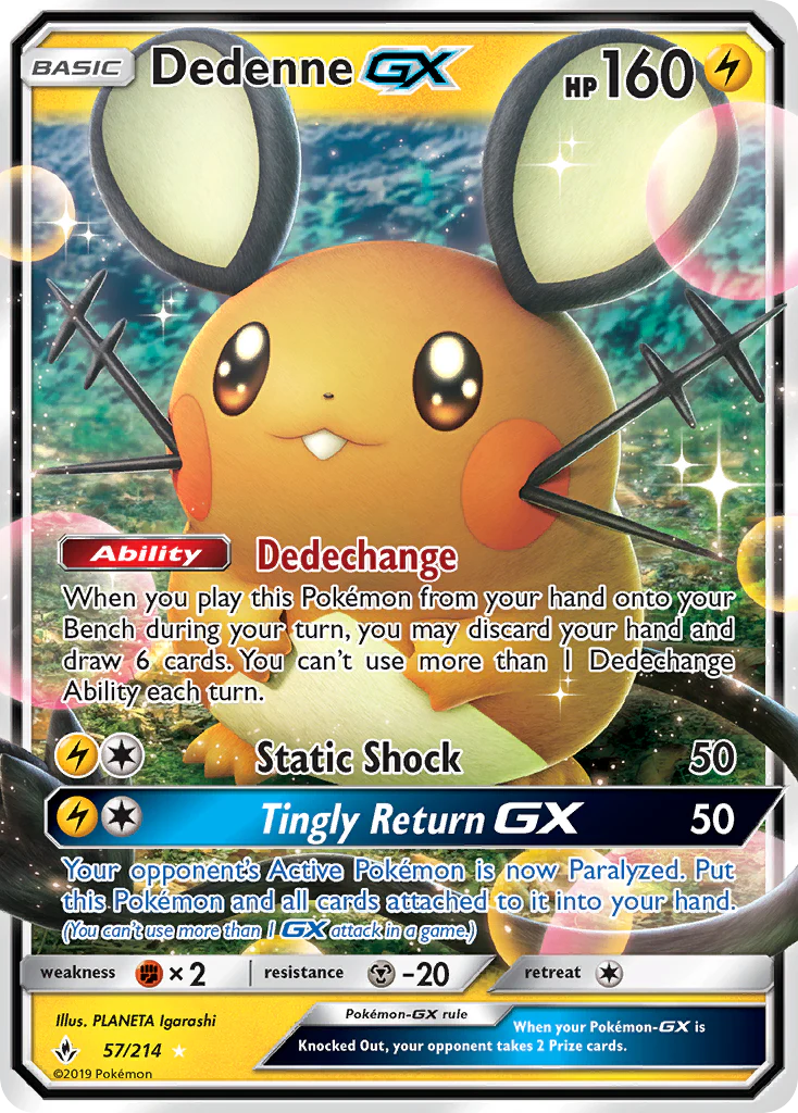 Unbroken Bonds 057 Dedenne-GX