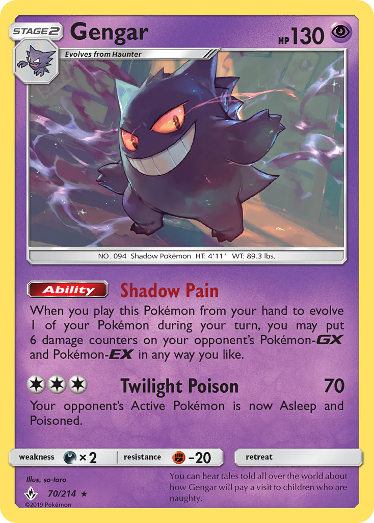 Unbroken Bonds 070 Gengar