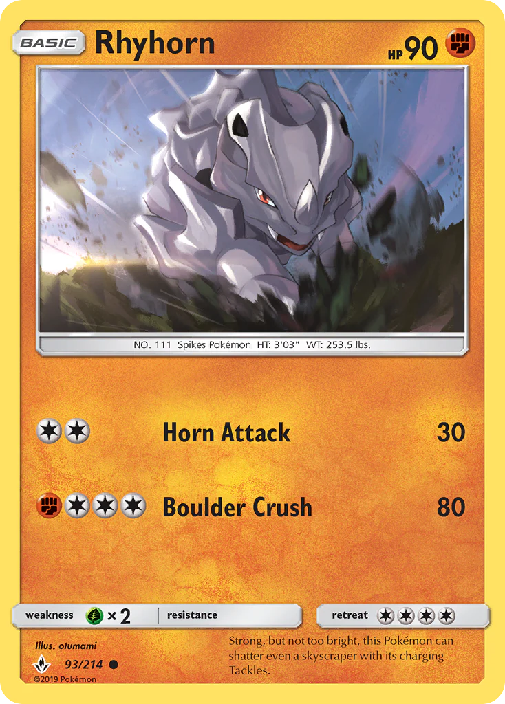 Unbroken Bonds 093 Rhyhorn