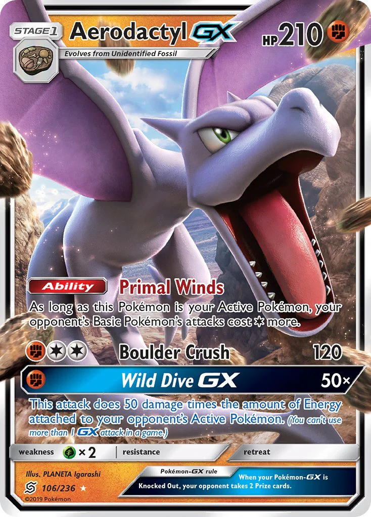 Unified Minds 106 Aerodactyl-GX