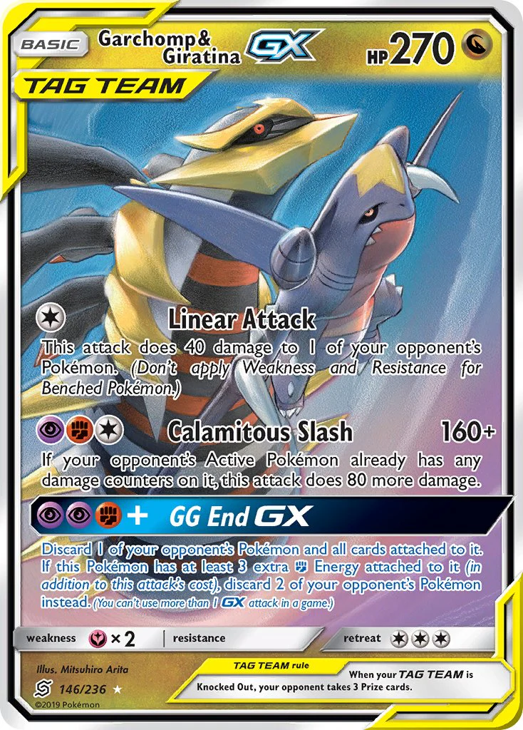 Unified Minds 146 Garchomp & Giratina-GX