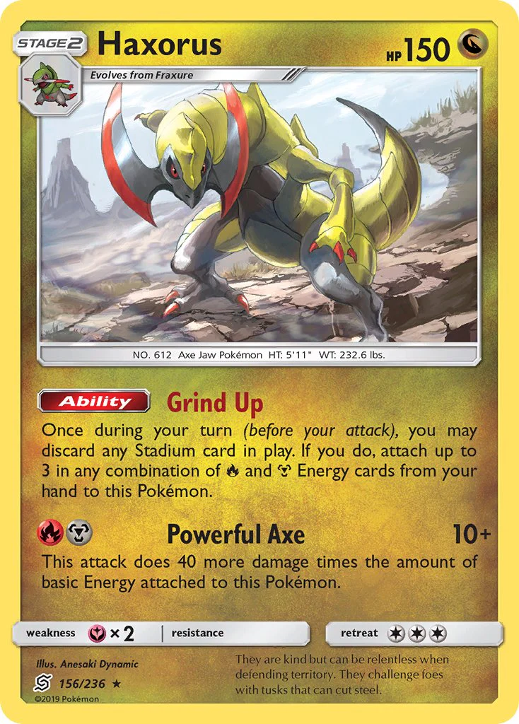 Unified Minds 156 Haxorus