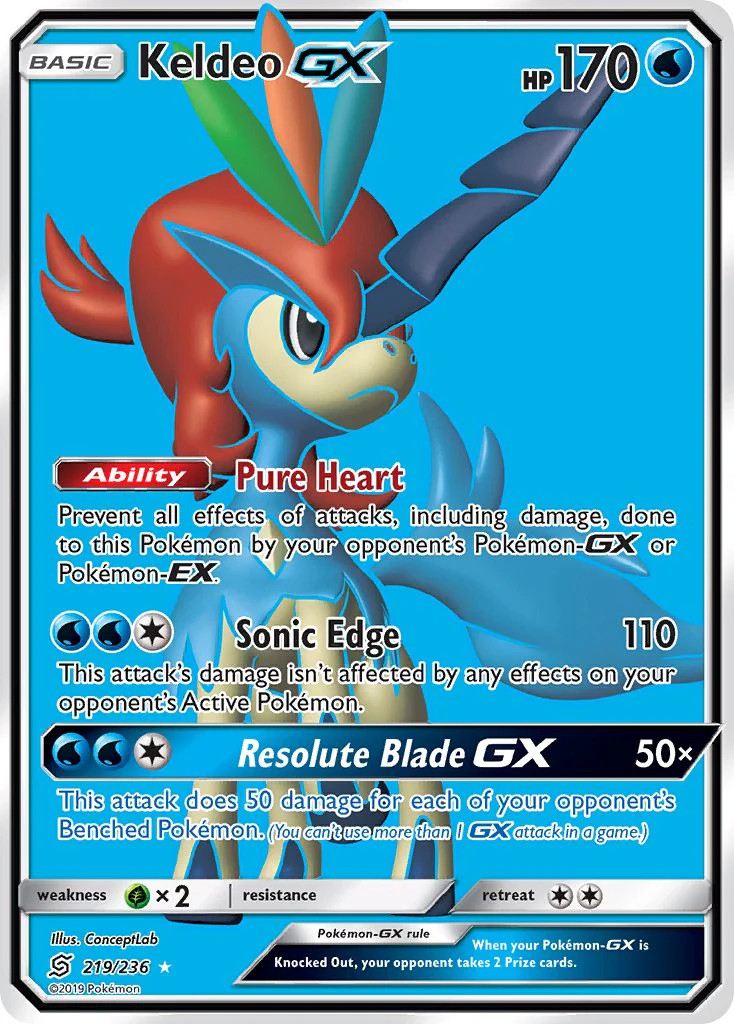 Unified Minds 219 Keldeo-GX