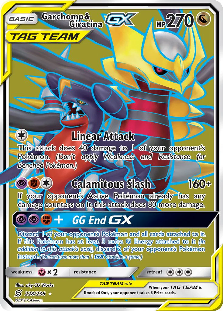 Unified Minds 228 Garchomp & Giratina-GX