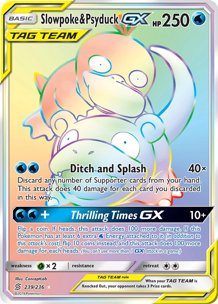 Unified Minds 239 Slowpoke & Psyduck-GX