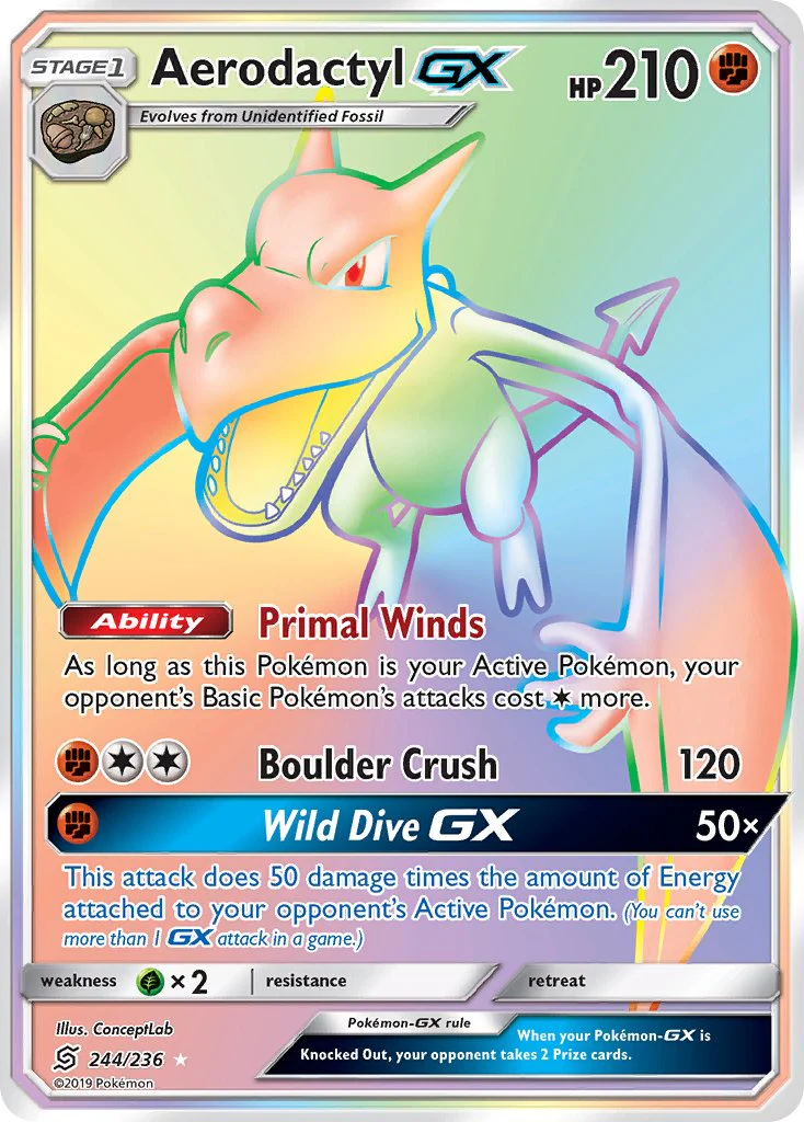 Unified Minds 244 Aerodactyl-GX