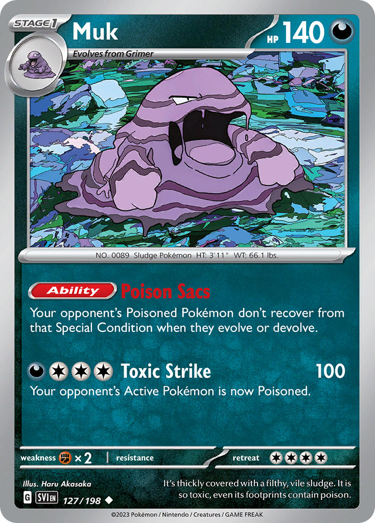 Scarlet and Violet Base 127 Muk