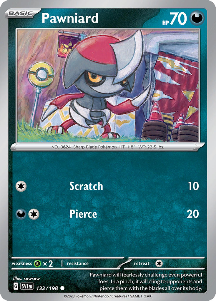 Scarlet and Violet Base 132 Pawniard