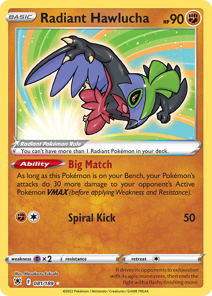 Astral Radiance 081 Radiant Hawlucha