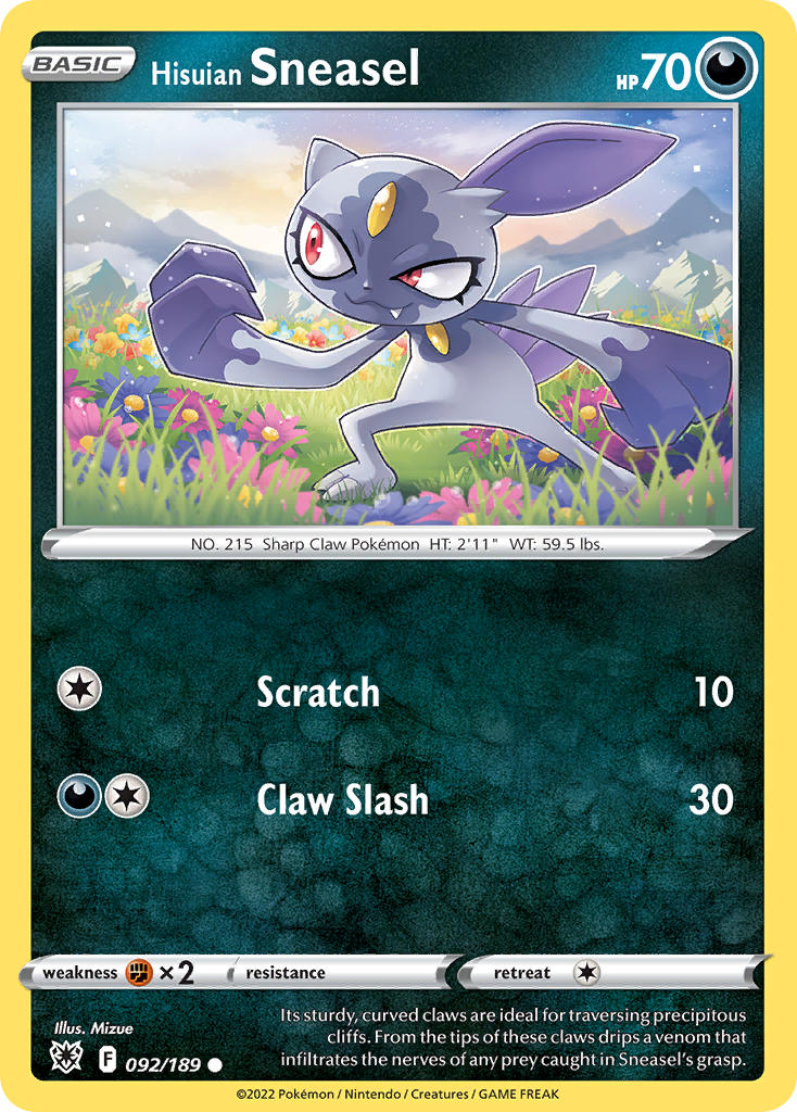 Astral Radiance 092 Hisuian Sneasel