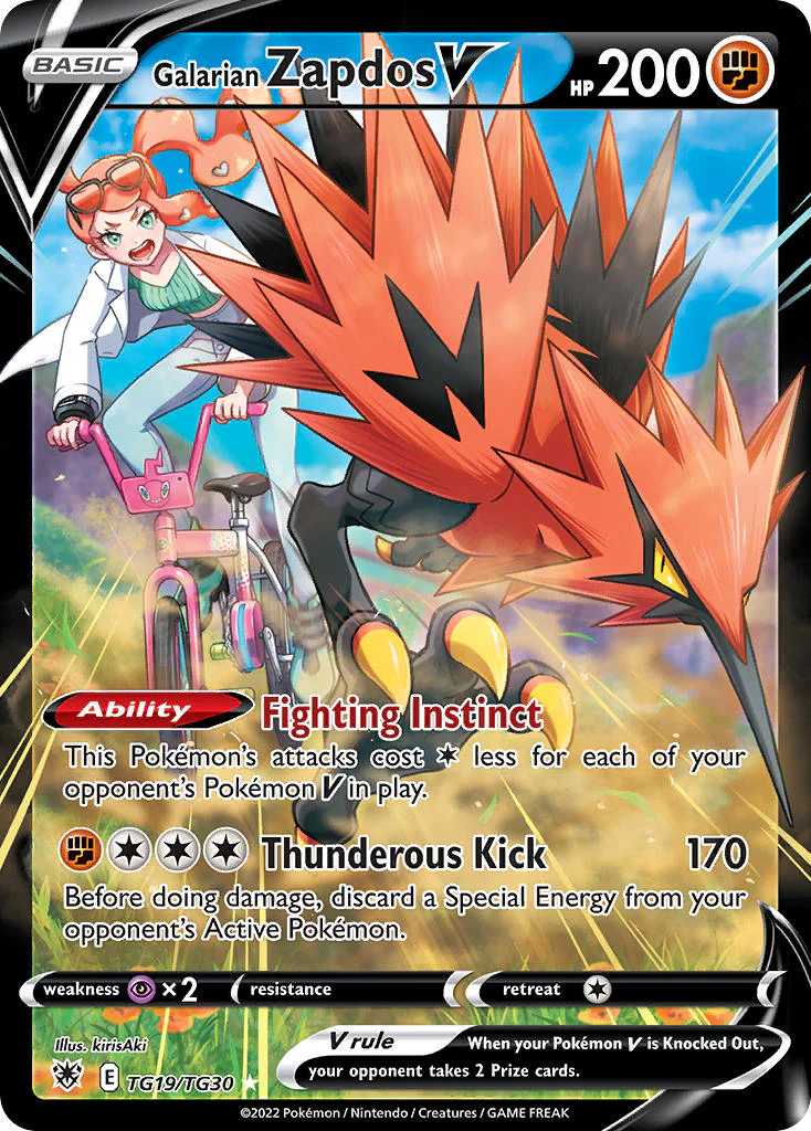 Astral Radiance TG19 Galarian Zapdos V