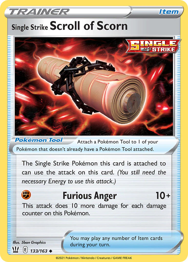 Battle Styles 133 Single Strike Scroll of Scorn