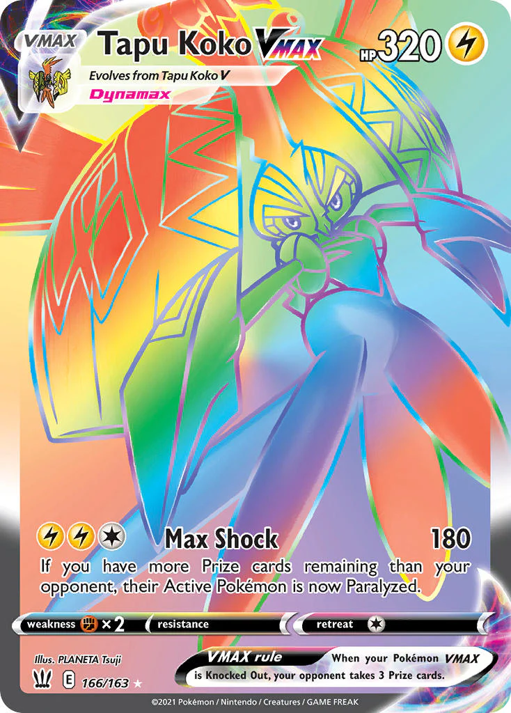 Battle Styles 166 Tapu Koko VMAX