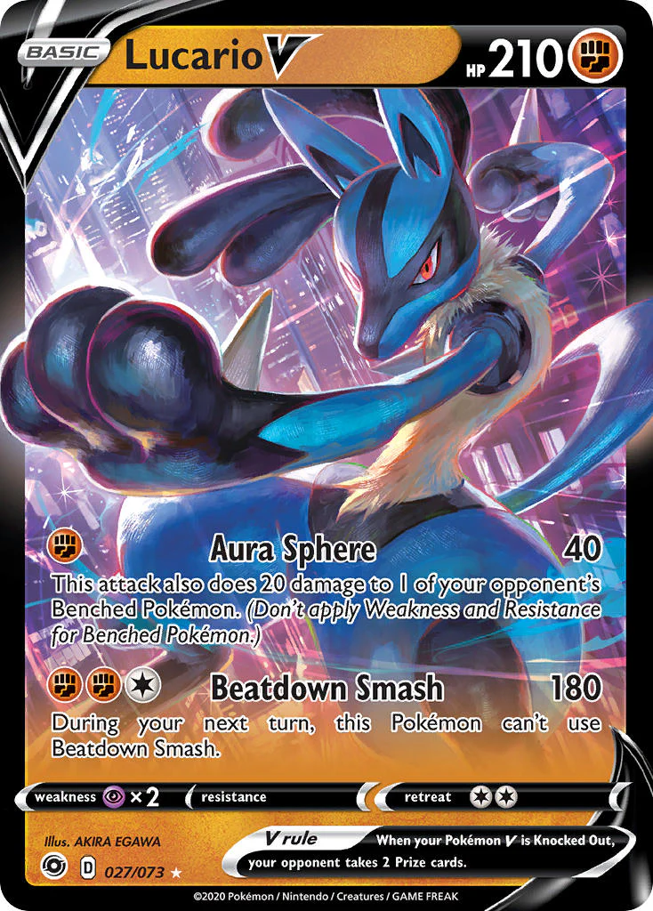Champions Path 027 Lucario V