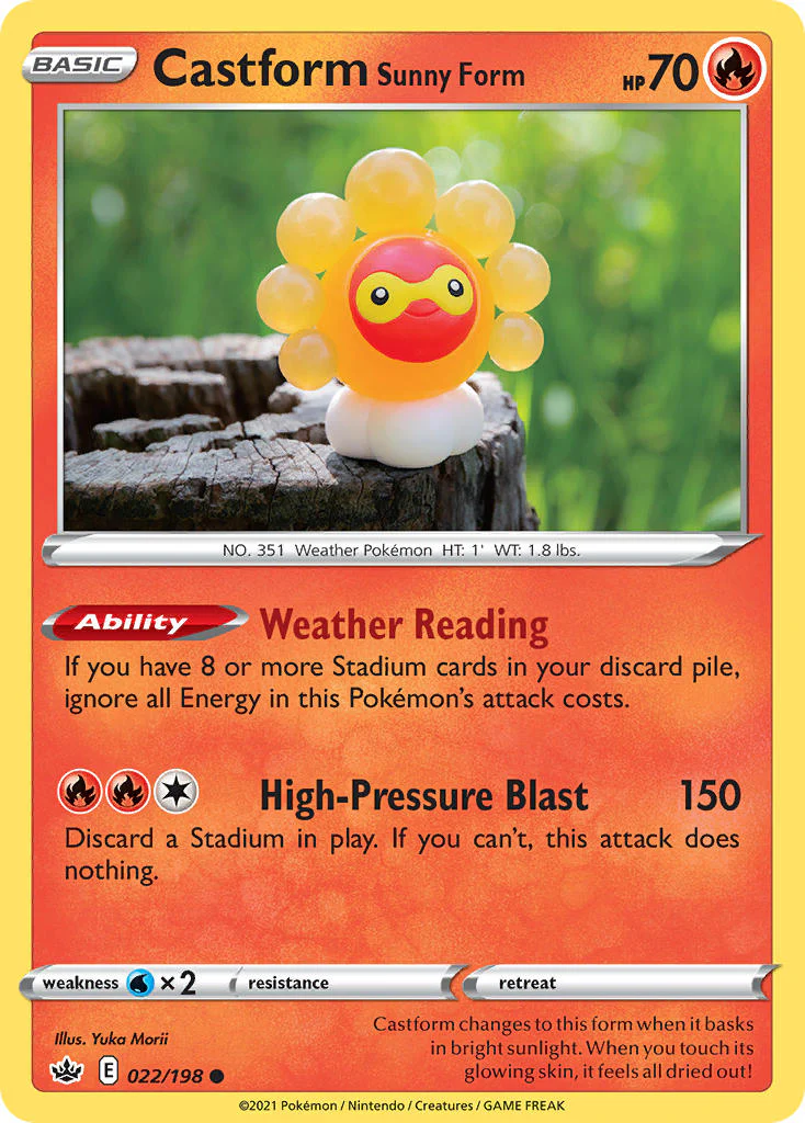 Chilling Reign 022 Castform Sunny Form