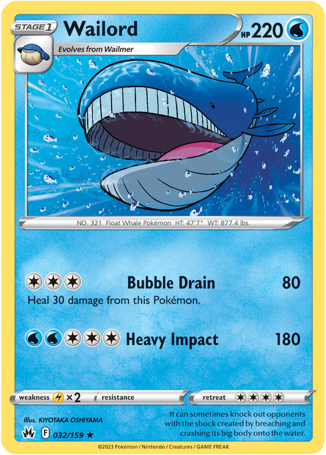 Crown Zenith 032 Wailord