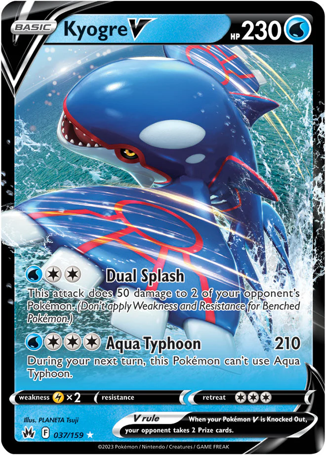 Crown Zenith 037 Kyogre V