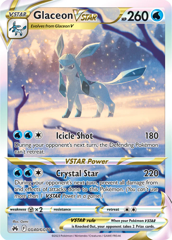 Crown Zenith GG40 Glaceon VSTAR