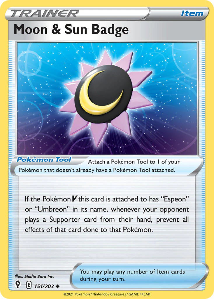 Evolving Skies 151 Moon & Sun Badge