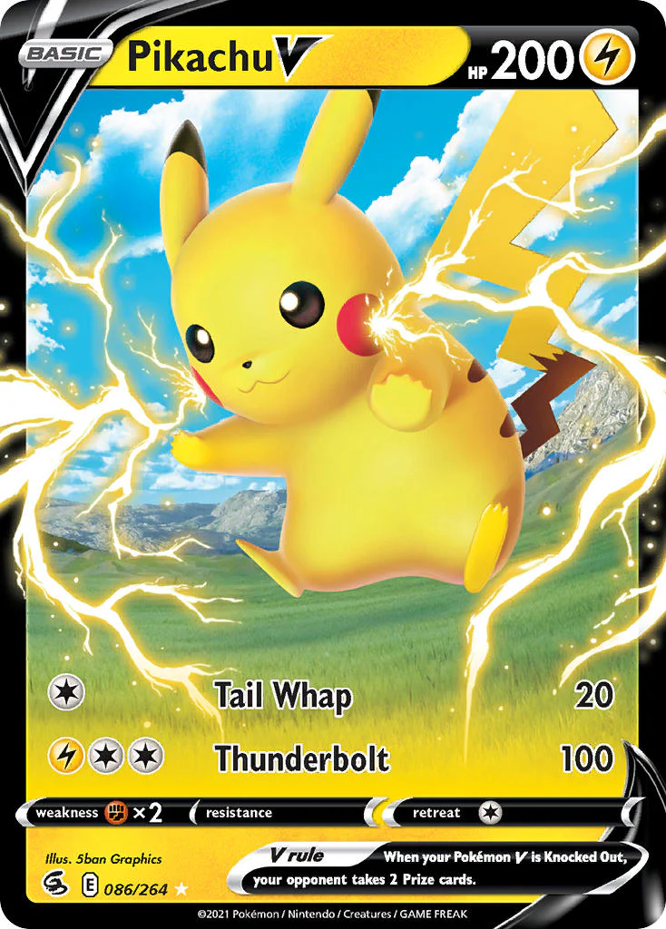 Fusion Strike 086 Pikachu V