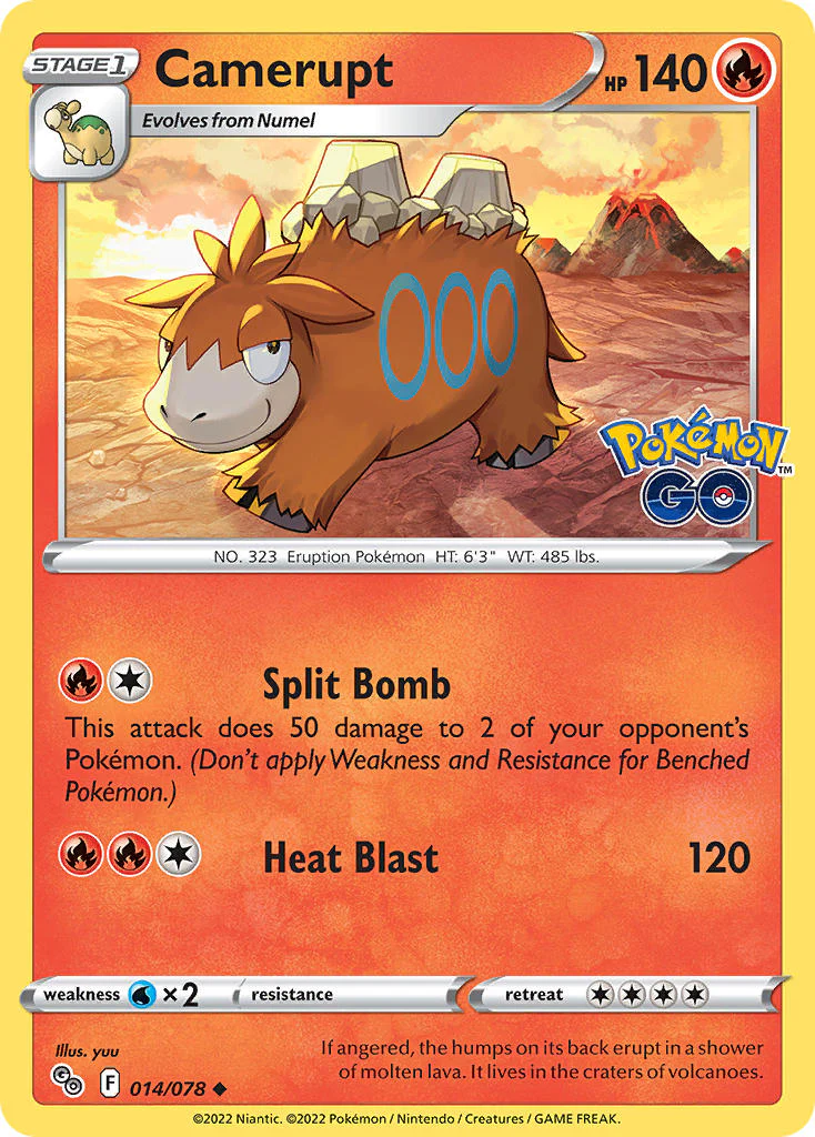 Pokemon GO 014 Camerupt