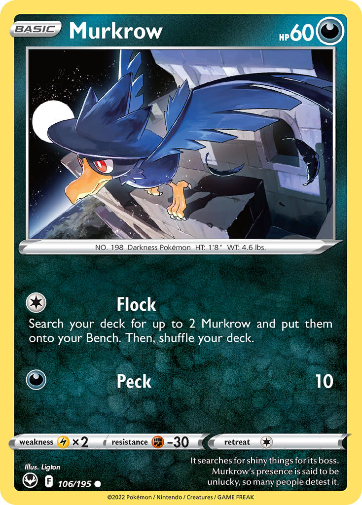 Silver Tempest 106 Murkrow