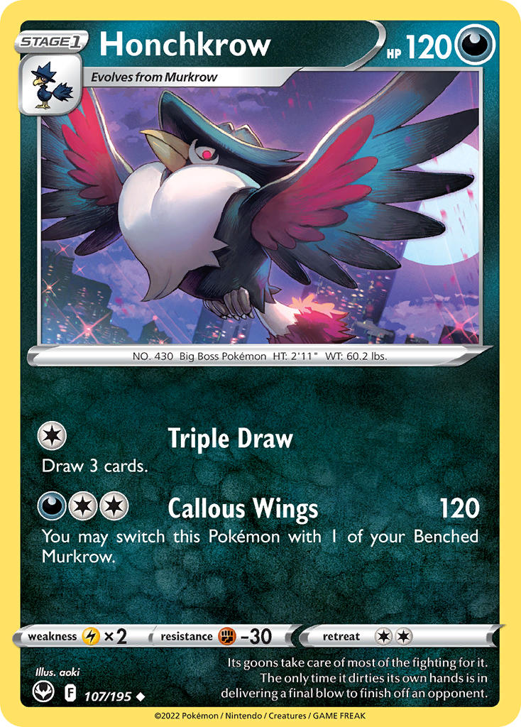 Silver Tempest 107 Honchkrow