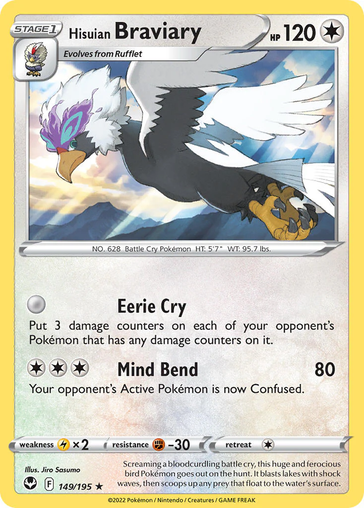 Silver Tempest 149 Hisuian Braviary