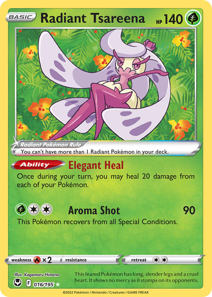 Silver Tempest 016 Radiant Tsareena