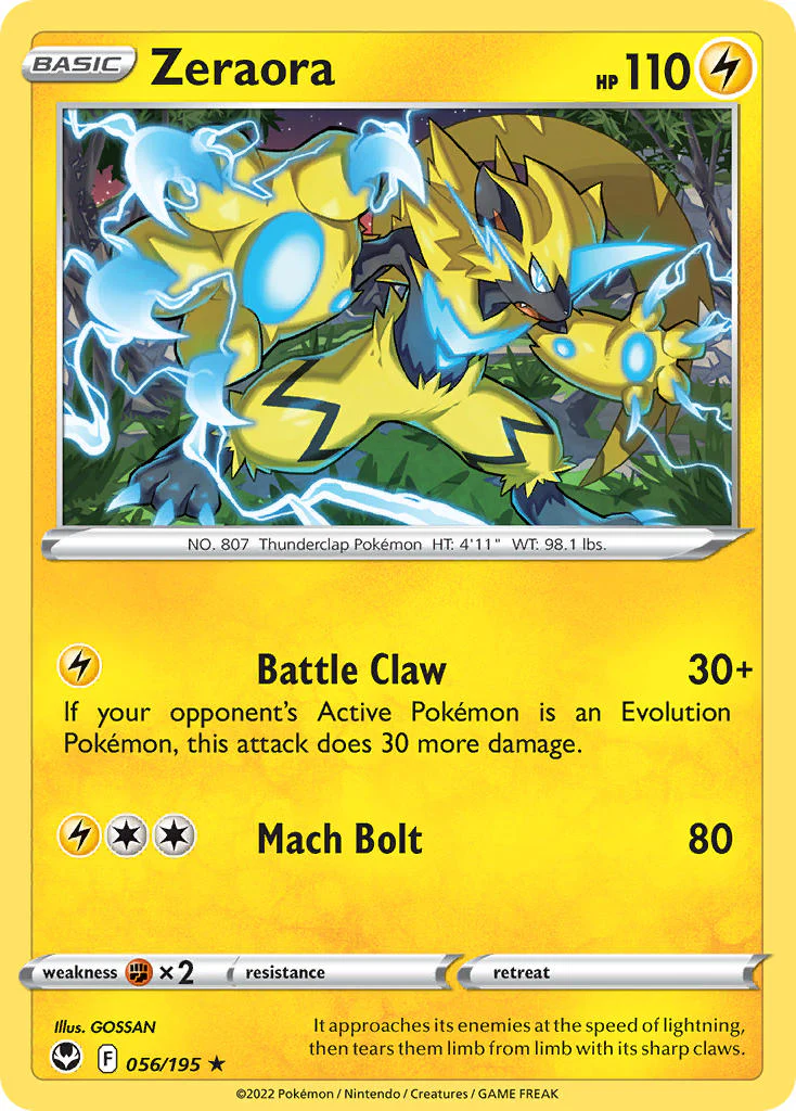 Silver Tempest 056 Zeraora
