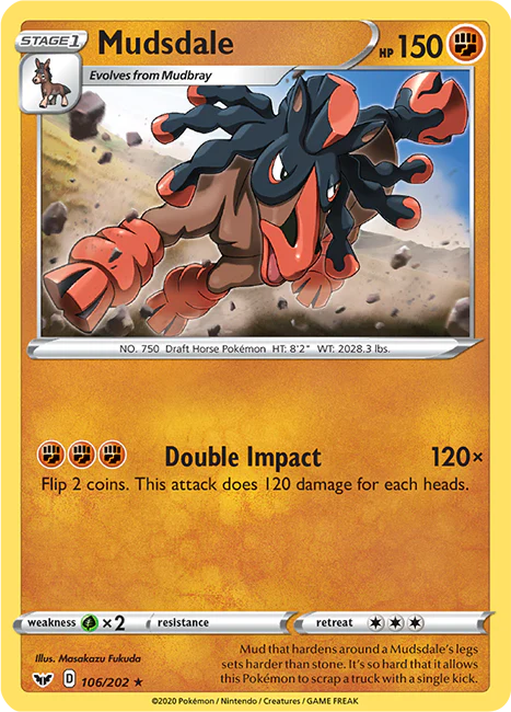 Sword and Shield Base 106 Mudsdale