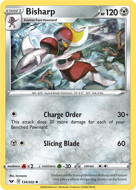 Sword and Shield Base 134 Bisharp