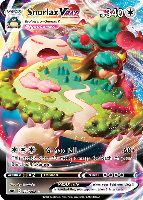 Sword and Shield Base 142 Snorlax VMAX