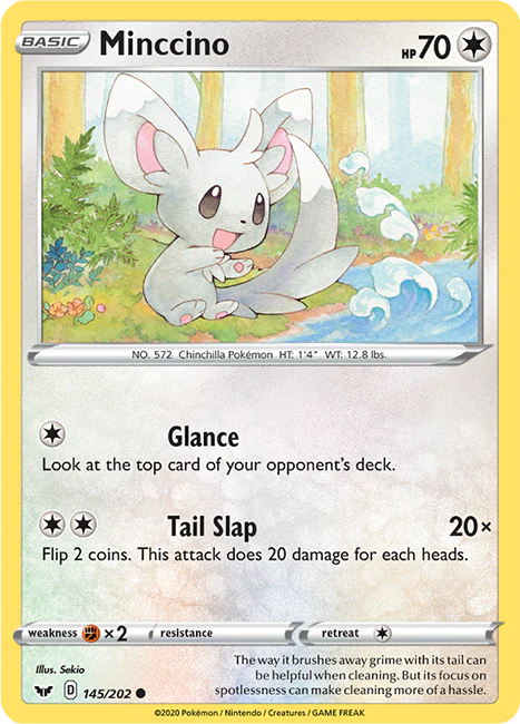 Sword and Shield Base 145 Minccino