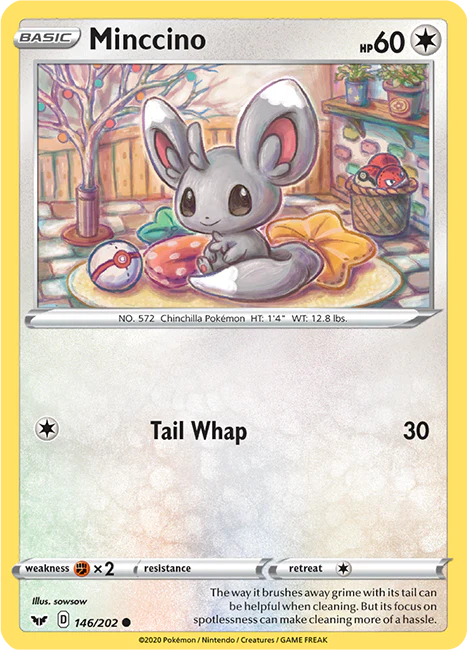 Sword and Shield Base 146 Minccino