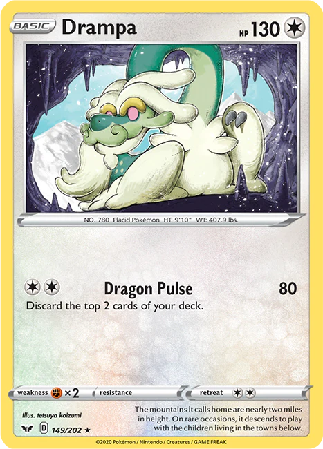 Sword and Shield Base 149 Drampa