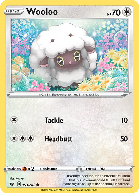 Sword and Shield Base 153 Wooloo