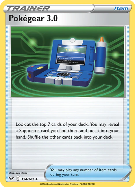 Sword and Shield Base 174 Pokégear 3.0