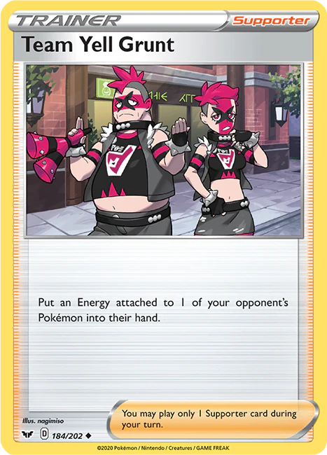 Sword and Shield Base 184 Team Yell Grunt