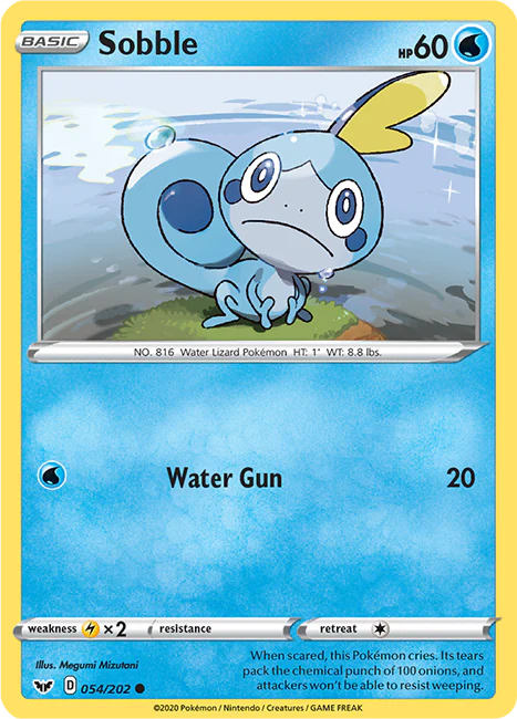 Sword and Shield Base 054 Sobble